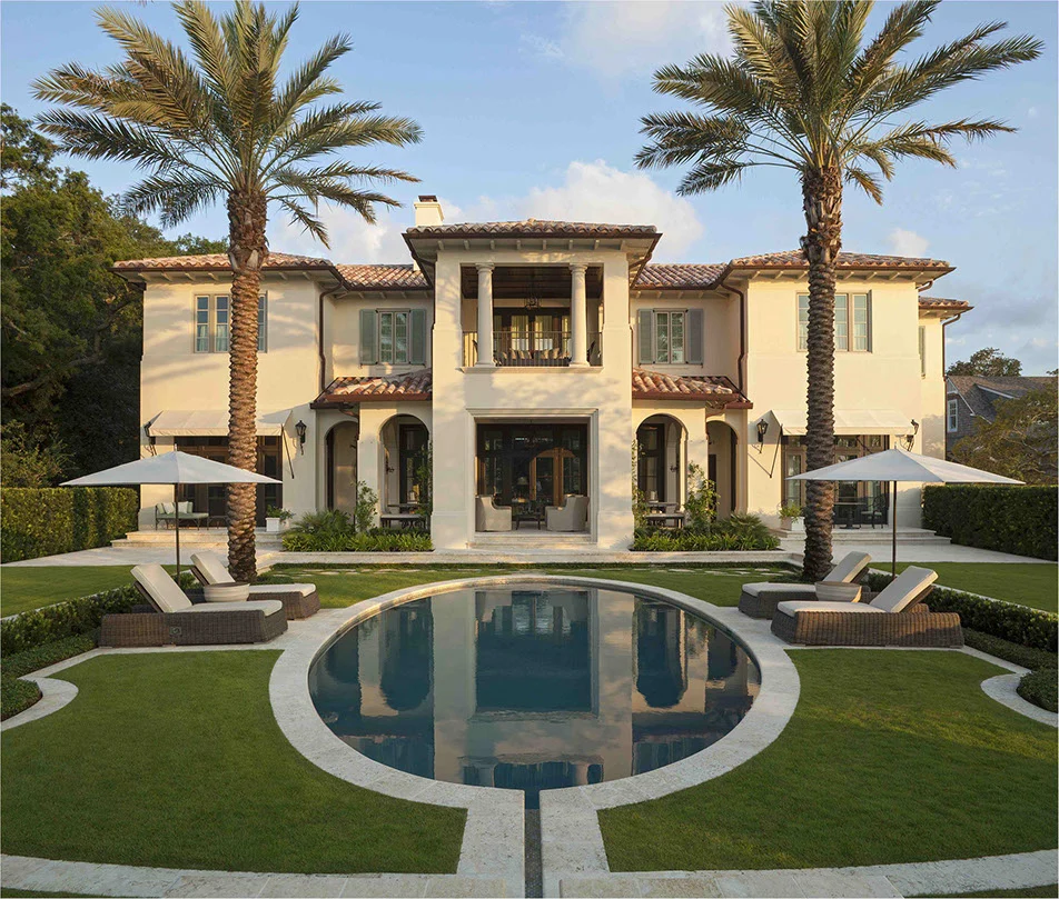 Tuscan – Style Villa – Full Exterior Front View full exterior front view at the Tuscan - Style Villa