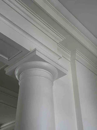 Tuscan – Style Villa – Interior Custom Pillars and Trim interior custom pillars and trim at Tuscan - Style Villa