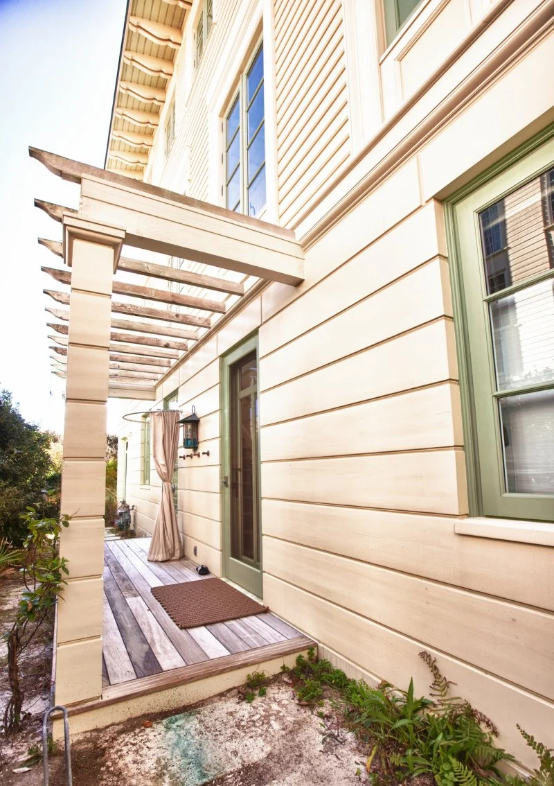 Wooden Classicism – Exterior Front EntryWay e f san juan, exterior front entryway inside the Wooden Classicism in Seaside