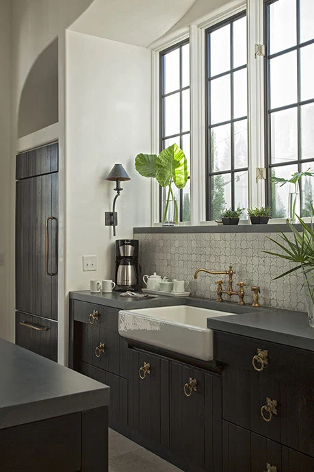 Middle Eastern Beauty at the Beach – Custom Kitchen with Impact-Rated Windows custom kitchen with impact-rated windows at Middle Eastern Beauty at the Beach
