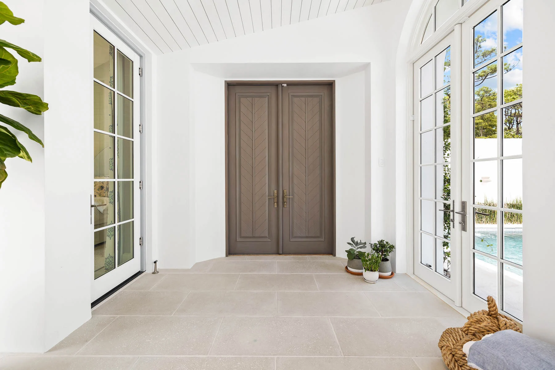 Alys Beach Serenity – Interior Custom Bedroom Door interior custom bedroom door at Alys Beach Serenity
