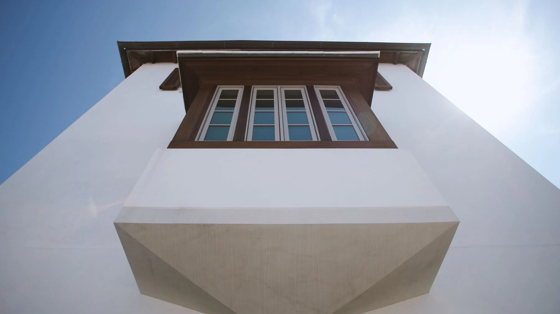 Ipe Trim and Mouldings for Alys Beach Home by E. F. San Juan Ipe wood exterior trim on luxury Alys Beach home