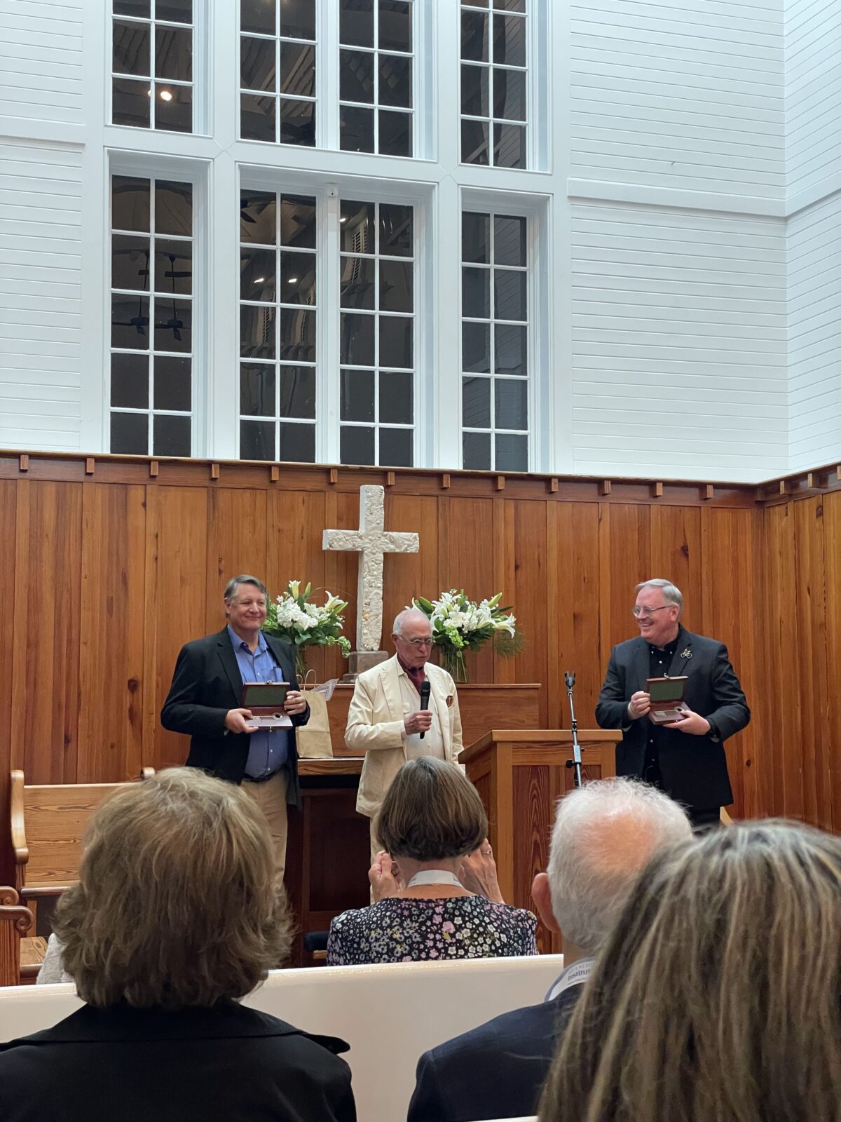 Victor Dover and Joseph Kohl with Robert Davis, Seaside Prize 2024