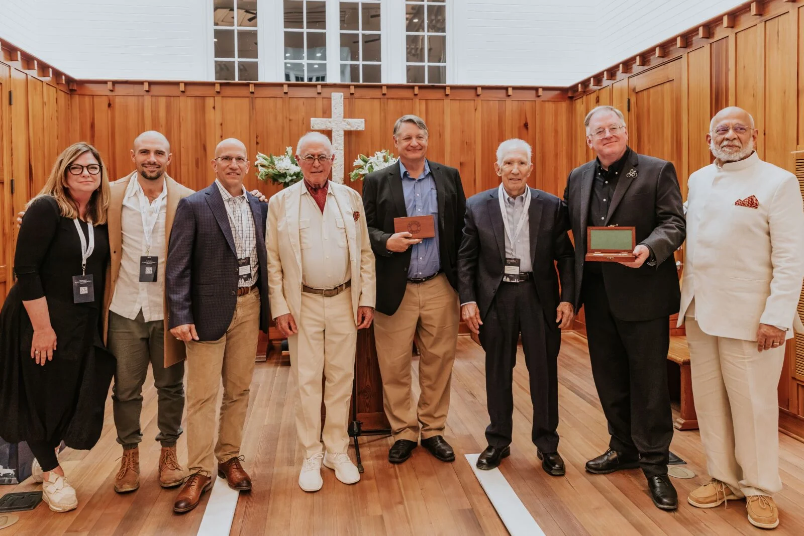 Seaside Prize Weekend Awards Presentation 2024 E. F. San Juan Seaside Prize custom wooden box presentation at Seaside Prize Weekend 2024