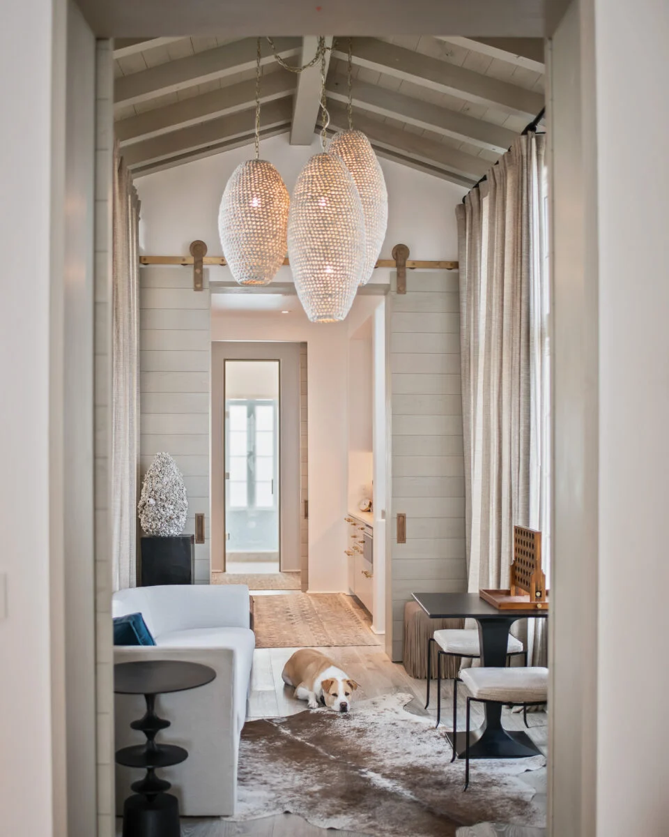 Gulf-Front Grandeur – Interior Hallway with Custom Arches and Ceiling interior hallway with custom arches and ceiling at Gulf-Front Grandeur