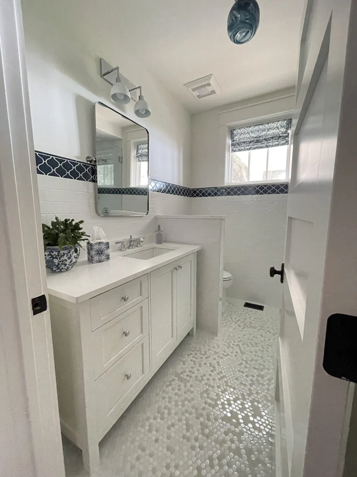 Historic Home Renovation in Panama City – Bathroom Cabinets New cabinetry throughout the home included bathroom vanities by E. F. San Juan